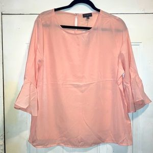 Pink Bell Sleeve Blouse (NWT)